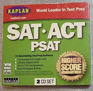 Kaplan SAT ACT PSAT 2003 Test Prep Learning CD-ROM Windows & Mac - Picture 1 of 8