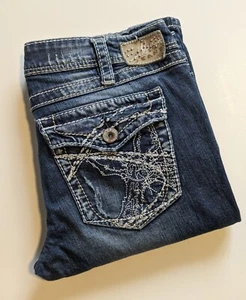 Jeans argento tasca con patta Berkeley bootcut donna 30x33 invecchiato - Foto 1 di 6