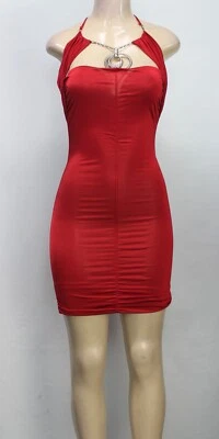 Vestido para mujer Symphony elástico sin mangas rojo talla M Foto 1 de 4