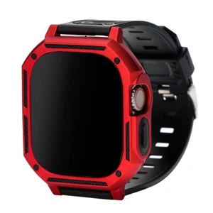 Futerał ochronny z paskiem do zegarka Ultra 2/1 49mm pasek na ramię case cover bizon czerwony - Zdjęcie 1 z 4