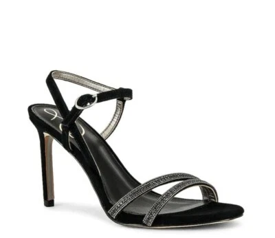 Sandália Sam Edelman Daisie camurça enfeitada preta feminina EUA 10,5 M nova na caixa - Imagem 1 de 4