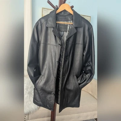 Knightsbridge Soft Genuine Leather Jacket  Black Size M Foto 1 de 4