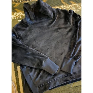 Sudadera Pullover Top Para Mujer Athleta Velour Polar Cuello Alto - Imagen 1 de 4