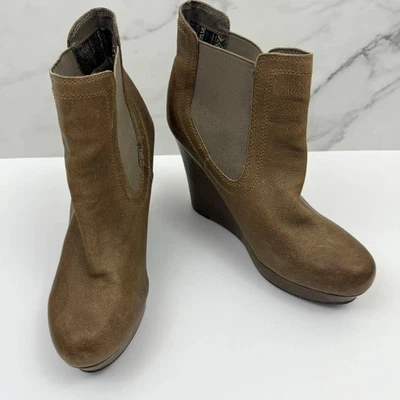 Bota Chelsea Feminina de Couro Seychelles Wedge Marrom Tamanho 9.5 - Imagem 1 de 4