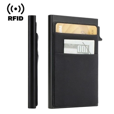 For Men Pop Up Minimalist Slim Blocking Wallet Men's Card Holder RFID Wallet - Image 1 of 4