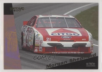 1995 Hi-Tech Brickyard 400 Gold Foil Morgan Shepherd #10 - Image 1 of 2