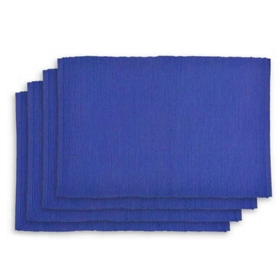 Design Imports Ribbed Placemat, Blueberry - Set of 4 (6910) - Image 1 of 2