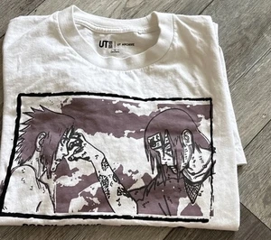 Uniqlo Naruto UT Collection Anime T-Shirt - Sasuke Uchiha & Itachi Uchiha -White - Picture 1 of 10