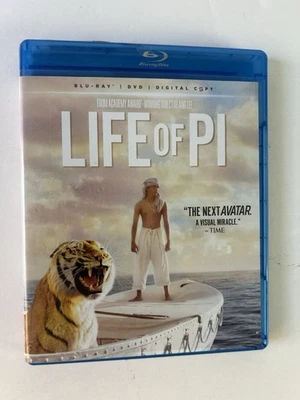 Life of Pi Blu-ray and DVD Combo 2012 Syrah Sharma Gerard Depardieu Widescreen - Image 1 of 4