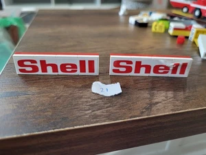 x2 vintage LEGO Stickered Assembly 8 x 2 with Shell Logo set 6378 BA018pb01 - Picture 1 of 8