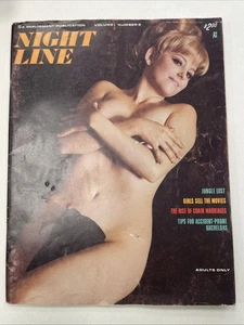 NIGHT LINE Magazine (1968) ELMER BATTERS Adele Rein Pinup Legs Stockings Nylon - Picture 1 of 7