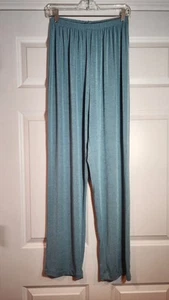 Roamans Super Stretchy Teal Pull On Pamts No Size Approx 13in Waist Across 32in - Picture 1 of 4