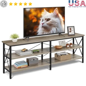 63" TV Stand Up To 70 In Entertainment Industrial Sturdy Stable Easy Assembly - Picture 1 of 6