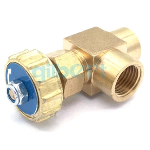 1/8" 1/4" BSP Female Elbow Brass Plug Needle Valve 0.8 Mpa - Picture 1 of 8