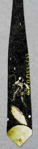 SPACE WALK NASA MOON ASTRONOMY SCIENCE Ralph Marlin Silk Necktie NEW! VERY RARE! - Picture 1 of 6