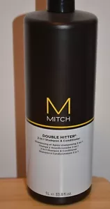 Paul Mitchell Mitch Double Hitter 2 in 1 shampoo e balsamo 33,8 once 1 L NUOVO - Foto 1 di 4