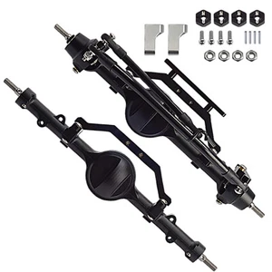 Asse anteriore posteriore completo lavorato CNC per 1/10 RC Crawler RC4WD D90 parte di aggiornamento - Foto 1 di 16