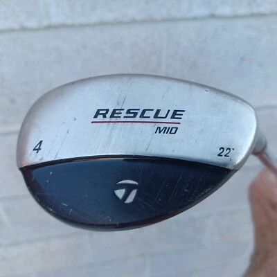 Taylormade Rescue Mid 22° 4 Hybrid Regular R  Flex Steel Shaft 95 Grams RH - Image 1 of 4