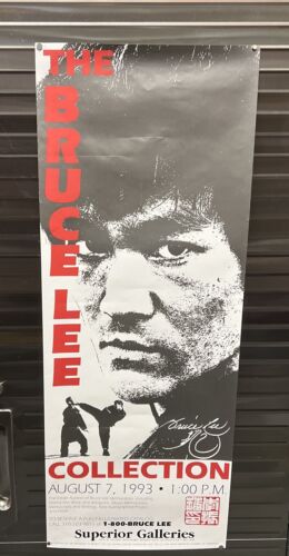 THE BRUCE LEE COLLECTION Auction Poster Superior Galleries August 7 1993 12”x31”