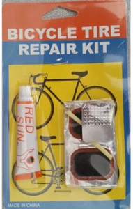 12pks Portable Bike Tire Repair Kit with Rubber Patches and Glue - Picture 1 of 1