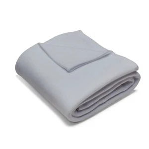 Arctic Fleece Blanket - Light Gray Color - 3 Sizes - Picture 1 of 13