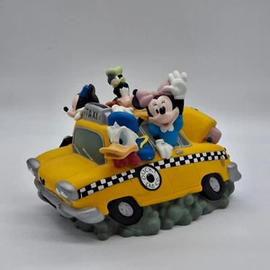 Disney Mickey Mouse Friends Coin Piggy Bank Taxi Cab Fab 5 Five Car - Picture 1 of 7
