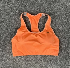 Nike Sports Bra Womens Extra Large Orange Drifit Padded Crop Top Ladies - Picture 1 of 13