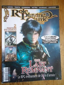 REVUE MAGAZINE ** ROLE PLAYING GAME n°11 ** JEUX VIDEOS RPG THE LAST REMNANT - Bild 1 von 3