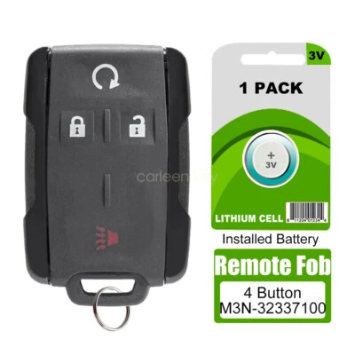 Chaveiro remoto Chevrolet Silverado 1500 2500 3500 2014 2015 2016 2017 2018 - Imagem 1 de 4