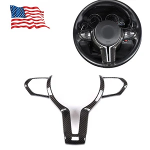 Cubierta de embellecedor de volante con aspecto de fibra de carbono para BMW F22 F30 F32 F10 F12 F15  - Imagen 1 de 12