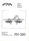 Fransgard Rotary Turner Tedder Hay Fly RV390 Operators Manual with Parts List