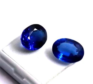 AAA+ Loose Gemstone blue sapphire Gemstone 21.90 Ct Pair Natural Gem Best Gift - Picture 1 of 9