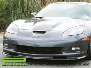 ZR1 estilo de fibra de carbono labio delantero del parachoques para 2005-2013 Chevy Corvette C6 Z06 ZR1 - Imagen 1 de 2