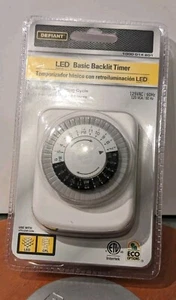 Temporizador retroiluminado básico LED desafiante LED CFL 24 horas dial enchufe modelo: TM-019 NUEVO - Imagen 1 de 3