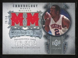 Moses Malone 2007-08 UD Chronology Stitches in Time Patch Relic Serial #d 28/50 - Picture 1 of 2