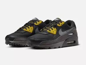 NIKE AIR MAX 90 Black Bronzine Gold FB9657-001 US 13 New ✅ Free Ship - Foto 1 di 8