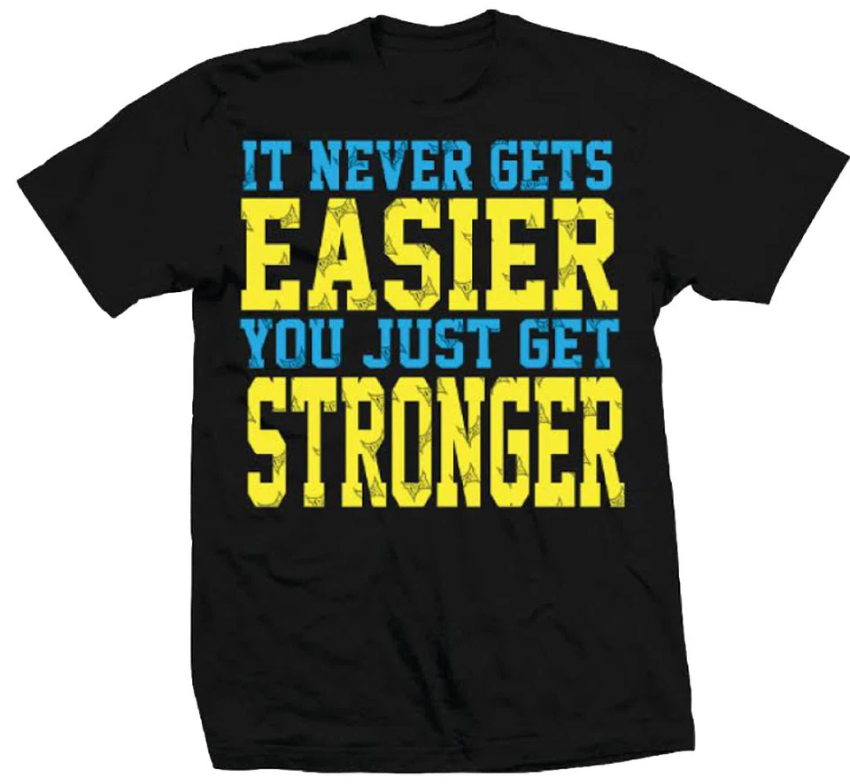 TapouT Never Gets Easier T-shirt - Official UFC MMA Kickboxing Apparel - Image 1 of 1