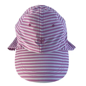 Coolibar Hat Surfs Up All Sports - Kids L/XL or Women - Pink & White Cap UPF 50+ - Picture 1 of 12