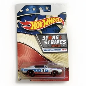 Hot Wheels ‘68 Plymouth HEMI Barracuda Silver MOPAR 2020 Stars & Stripes Muscle - Picture 1 of 3