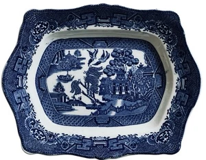 Plato rectangular único antiguo c 1891-1914 WILLOW Royal Venton John Stevenson - Imagen 1 de 16