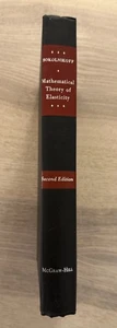 Vintage 1956 Mathematical Theory of Elasticity 2nd Edition by Sokolnikoff HC VG - Picture 1 of 22
