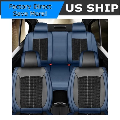Seat Cover Full Set For Toyota Camry Leather Cushion Front+Rear Protectors NEW - Изображение 1 из 4