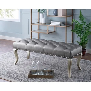 Roundhill Furniture Decor Maxem Tufted Upholstered Seat with - Picture 1 of 9