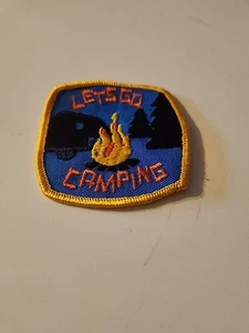 Parche bordado Let’s Go remolque camping cámper campamento fuego exterior (P2) - Imagen 1 de 5