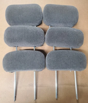 Juego de reposacabezas central delantero trasero Chevy Trailblazer GMC Envoy 2002-2006 tela gris Foto 1 de 4