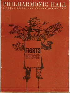 Vintage 1964 Philharmonic Hall FIESTA MEXICANA Lincoln Center Program! Yanco! - Picture 1 of 8