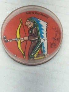 VINTAGE 1940'S HAND HELD INDIAN GAME MADE IN GERMANY - Picture 1 of 4
