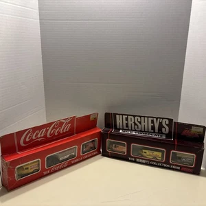 LLEDO/HARTOY. HERSHEY’s & Coca Cola Die Cast Metal Car Sets .Sealed Box - Picture 1 of 10