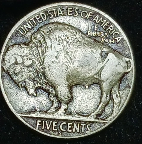 1924-S San Francisco Buffalo Nickel~Scarce Date~High Grade Details~Full Horn~XF Cover