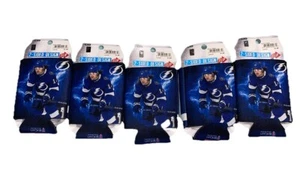 Lote de 5 latas Koozies enfriador Patrick granate, 2 caras coleccionables raro #14 - Imagen 1 de 3